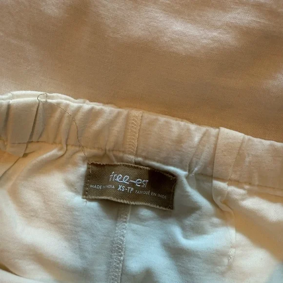 Free People White linen mini skort - Picture 2 of 5